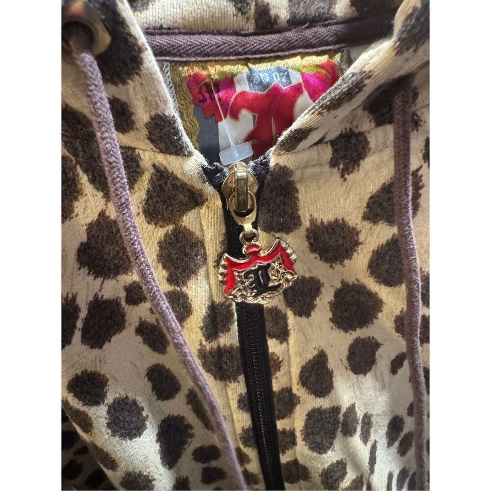 L.A.M.B. Gwen Stefani Vtg Y2K leopard/cheetah Animal Print Zip Hoodie Harajuku - Picture 5 of 8